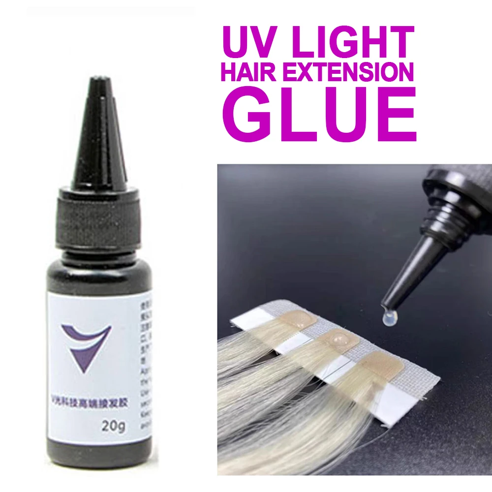 UV  Hair Extension Glue Kit, V - Liquid Uv Glue Kit ulasan dan harga