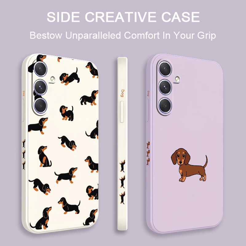 Cartoon Dachshund Dog Phone Ca - Samsung Galaxy A55 ulasan dan harga