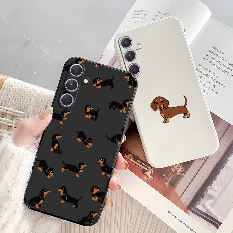 Cartoon Dachshund Dog Phone Ca - Samsung Galaxy A55 ulasan dan harga